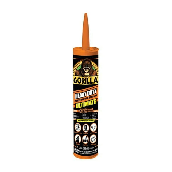 Gorilla  9 oz Construction Adhesive, Pack of 12