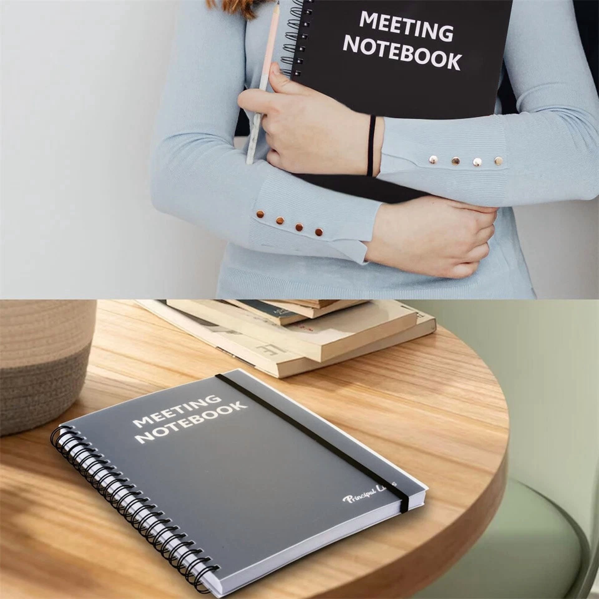 1 Pack B5 Professional Notebook Spiral Metting Notebook 7" X 10" 240 Pages Us