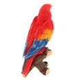 thumbnail image 3 of Simulación Parrot Birds Escultura Colgante De Pared Artesanías De Resina rojo, 3 of 8