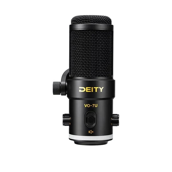 Deity Microphones VO-7U Dynamic Supercardioid USB Streamer Microphone with Desktop Tripod, Black