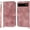 1pink, variant on LINLIN Leather Wallet phone Cover, Magnetic Card Skin Cover,PU Leather Wallet Flip Phone Cover, Flip Protective Case Cover with Wallet Card Holder for Wrist Strap