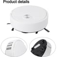thumbnail image 6 of Mini Robot Vacuum Cleaner - Thin Automatic Robotic Vacuum with Powerful Suction, Smart Auto Charging, Low Noise Operation, Intelligent Obstacle Avoidance for Hard Floors and Small Spaces White, 6 of 8