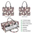thumbnail image 2 of Large Capacity Tote Bag,Shih Tzu Dog and Flower Floral Handbag Fashion Luxury Tote Bag,15.7"x13"x 5.1" Inches,Laptop Compatible, 2 of 6
