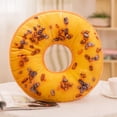 thumbnail image 2 of Almohada de felpa suave, cojín de asiento relleno, funda de cojín de alimentos dulces de Donut, funda de juguetes, 2 of 2