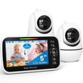 thumbnail image 1 of Monitor para bebé GoodBaby con pantalla dividida de 5" y 2 cámaras con audio, 1 of 8