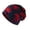 Red, variant on Unisex Winter Hat Vintage Ethnic Print Colorful Elastic Anti-slip Regular Fit Baggy Soft Warm Wide Band Colorfast Women Men Beanie