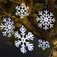 thumbnail image 2 of Guirnalda de luces navideñas con copos de nieve de Thrisdar para exteriores, luces colgantes para árbol de Navidad, decoración de copos de nieve para colgar, 2 of 5