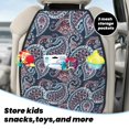thumbnail image 4 of Paisley Print No.J94 Car Back Seat Protector Cover 2 Pack Kick Mats Back Seat Protector for Kids + Pocket Storage Organizer Universal Fit Car Seat Back Protectors, 4 of 5