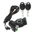thumbnail image 4 of Empuñadura Del Acelerador, Control De Velocidad Universal De 12 V A 99 V Pantalla De Voltaje Azul Acelerador De Control De Velocidad Del Puerto SM Para Bicicleta Eléctrica, 4 of 8
