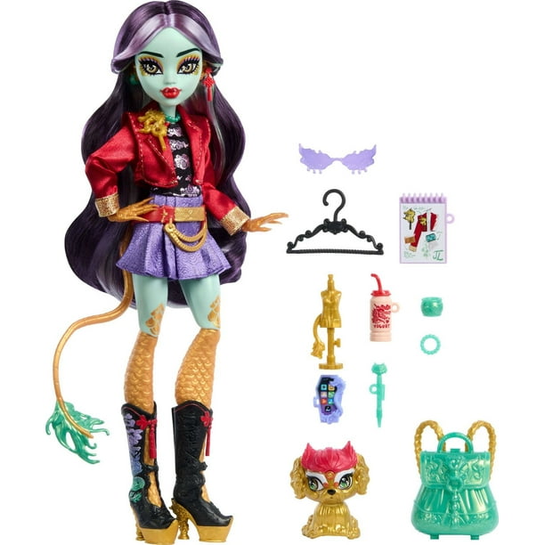 モンスターハイ ドール ジナファイア ロン ドル Jinafire Long Monster High Jinafire Long Fashion Doll with Pet Dog Cloudy “Yun