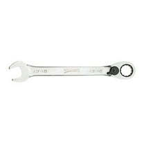 1/4" Reversible Ratcheting Combination Wrench - 12 Point Reversible Ratcheting Box End & Standard Open End With High Polish Chrome Finish. Williams® # JHW1208RC