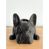 Doggy Planter French Bulldog Planter Gift Idea, Bar Decor, Table Decor, Plant Gift Idea, Cute Succulent Planter, any canine/dog/French bulldog and plant lover! Twinkling Black