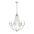 thumbnail image 2 of 12106-PN Millennium Lighting Eisley - 6 Light Chandelier-31.63 Inch Tall and 28.5 Inch Wide-Polished Nickel Finish, 2 of 6