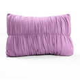 thumbnail image 4 of Lush Decor Umbre Fiesta Print Ruching Comforter, Twin-XL, Purple, 4-Pc Set, 4 of 11