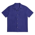 thumbnail image 3 of Maean Mens Big and Tall Shirts Short Sleeve Button down Shirt Summer Beach Tshirts with Pockets, 3 of 7