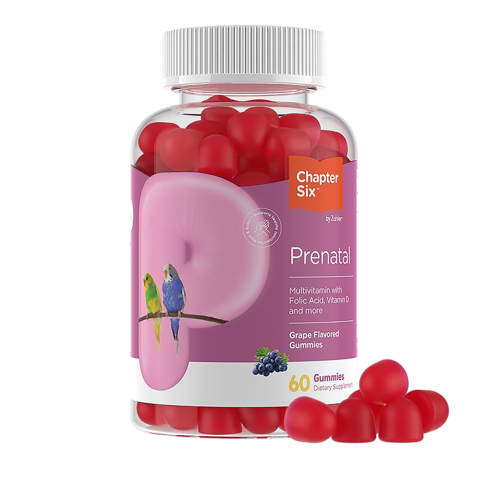 Zahler Womens Prenatal Gummies, Grape Flavor, 60 Count, Multivitamins for Women, Prenatal Support, Prenatal Vitamins, Pregnancy Vitamins
