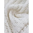 thumbnail image 5 of Women Hollow Out Crochet Long Sleeve Sheer Swimsuit Coverup Tunic Top for Bathing Suit Bikini Beach Casual Poolside Outfits Size L, 5 of 8