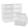 12 Storage Square Clear Container For Crafts Beads Small Items Organizer 2 inches Square