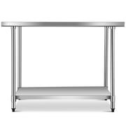 Gymax 30 x 48 Stainless Steel Food Prep & Work Table Commercial Kitchen Table Silver