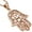 Pink, variant on 925 Sterling Silver Large Filigree Womens Evil Eye Hamsa Pendant Necklace