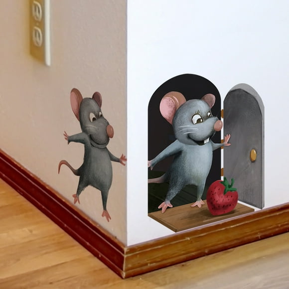 A Set of Cute Mouse Wall Stickers Wall Sticker for Living Room Bedroom Office