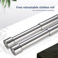 thumbnail image 4 of kurtrusly Telescopic Wardrobe Rod Accessories Professional Furniture Component Closet Clothes Pole Replace AccessoryReplacing Accessory, 4 of 8