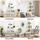 thumbnail image 5 of 4 - tier ladder estante, moderno industrial, sailboat - shaped structure, abiertos almacenamiento estantes - blanca, para sala de estar, dormitorio, oficina en casa, 5 of 8