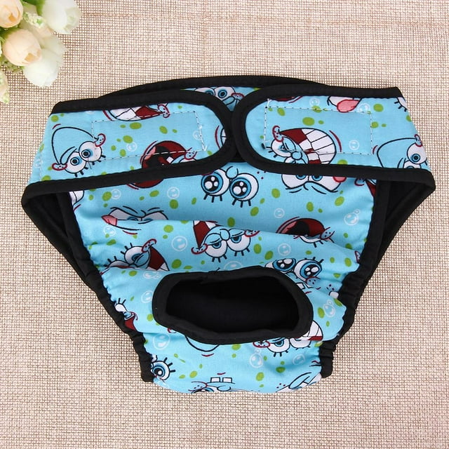 Bragas Pantalones fisiológicos para mascotas, pantalones cortos sanitarios para la menstruación de perros femeninos (azul XS)