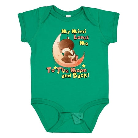 

Inktastic My Mimi Loves Me to the Moon and Back Gift Baby Boy or Baby Girl Bodysuit