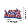 thumbnail image 3 of 4th of July Decorations Table Wooden Sign Independence Day Table Decorations Wooden Centerpieces Tiered Tray Decor for Veterans Memorial Independence Day Party Supplies, 3 of 6