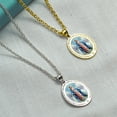 thumbnail image 3 of Picturesongold.Com Miraculous Medal Oval Necklace Pendants Adult - 3/4 inch x 1 inch - 14K Rose Gold, 3 of 7
