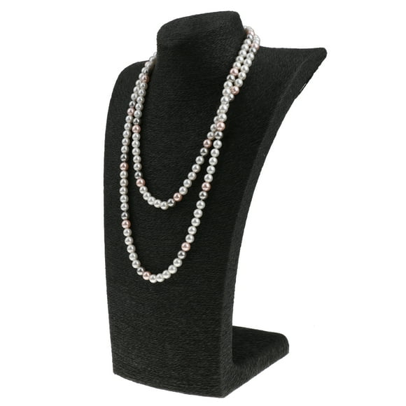 Multi Strand Chain Freshwater Cultured Pearl Necklace for Women Girls, fit