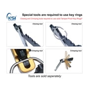 Tamper Proof Key Ring 1 Dia. (3 cm) 10 Pack