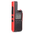 thumbnail image 3 of Mini walkie-talkie portátil de 99 canales, radio bidireccional portátil de largo alcance, sonido claro, 100-240V, enchufe rojo UE, 3 of 9