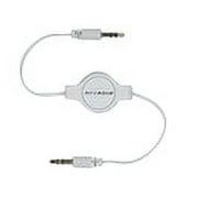 SCOSCHE IU3.5RCW Replay 3.5mm Retractable Auxiliary Audio Cable 3-foot in White