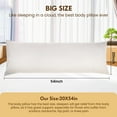 thumbnail image 6 of CshidWorld Full Body Pillow Insert for Adults - Breathable & Soft Support, 20x54 Inches, Long Bed Pillow for Side Sleeper, White, 6 of 7