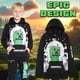 thumbnail image 2 of Conjunto de Buzo con Capucha y Joggers para Niños Minecraft Negro Verde 11-12 Años, 2 of 5