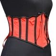 thumbnail image 2 of Women's Underbust Satin Waist Cincher Corset Shaper Bustier Top Underbust Lace Up Steel Boned Waist Trainer Ladies Costume Tummy Control Corset Clearance, 2 of 7