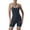 AE05-Gray, variant on Women Rompers Sleeveless Square Neck Stretch Ribbed Contrast Workout Shorts Bodysuits Jumpers Yoga Summer Fashion Sky Blue S