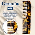 thumbnail image 4 of Giorgio G21 FineTooth and WideTooth Pocket Comb - Hair Styling Comb for Men and Women, Handmade Beard and Mustache Grooming Comb, Saw Cut and Polished Travel Grooming Tool, 4 of 12