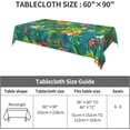 thumbnail image 3 of Pineapple Tablecloths Polyester Table Cloth for Kitchen Dinning Table Washable Tropical Table Cover for Parties Wedding Picnic, 3 of 6