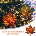 thumbnail image 5 of Acrylic Maple Leaf Suncatcher - Autumn Fall Decorations for Window, Wall, Party | Thanksgiving & Holiday Ornament, 5 of 10