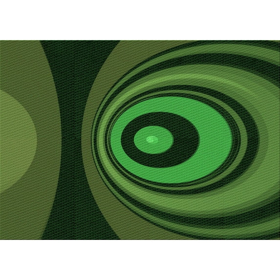 Ahgly Company Machine Washable Indoor Rectangle Transitional Dark Lime Green Area Rugs, 6' x 9'