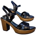 thumbnail image 3 of Huarache Cómoda Plataforma Moda Piel Cabra Tacon 9.0 cmR14 22-27 Negro, 3 of 5