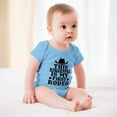 thumbnail image 3 of My First Rodeo Baby Bodysuit – Funny Western Cowboy Outfit – Cute Infant One-Piece for Boys Or Girls Sky Blue-style 9months, 3 of 7