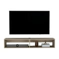 thumbnail image 3 of Pemberly Row Contemporary Floating TV Stand Engineered Wood Light Oak, 3 of 7