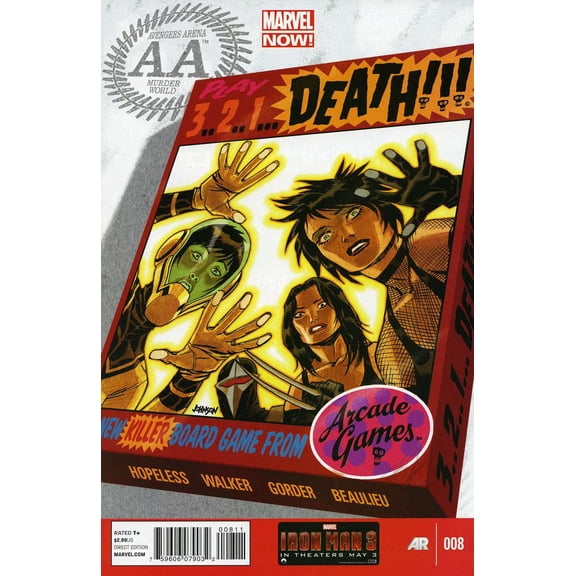 Avengers Arena #8 VF ; Marvel Comic Book