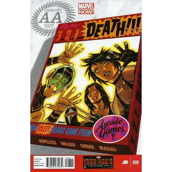 Avengers Arena #8 VF ; Marvel Comic Book