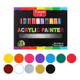 thumbnail image 3 of Marcadores de pintura acrílica perfecl 12 piezas a prueba de agua para cerámica Graffiti Craft, 3 of 8