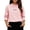 Pink, variant on Fesfesfes Girls Long Sleeve Thermal Top Crew Neck Base Layer Shirt, Soft Stretch Lined Casual Tee for Kids School Daily Wear Ages 6 Months-12 Years